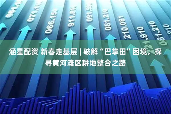 涵星配资 新春走基层 | 破解“巴掌田”困境，探寻黄河滩区耕地整合之路