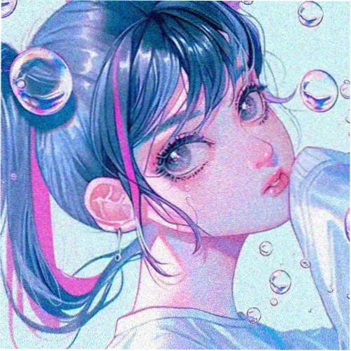 留言用户头像，胶片卷轴风格插画